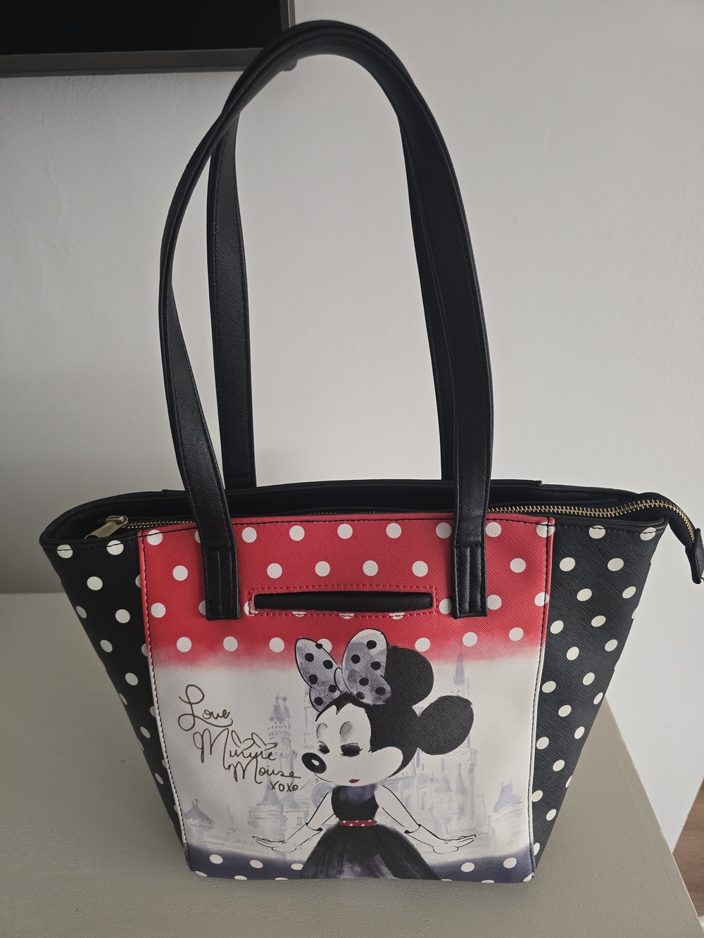 Disney Parks Limited Edition Paris-inspired "Love Minnie Mouse" Tote Bag